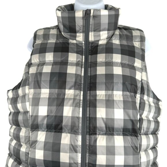 Lands' End Puffer Vest Womens Small Tall 600FP Down Plaid Full Zip NWT CJ-1807 - Picture 3 of 12